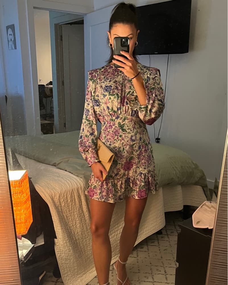 Long Sleeve Floral Dress - Image 2