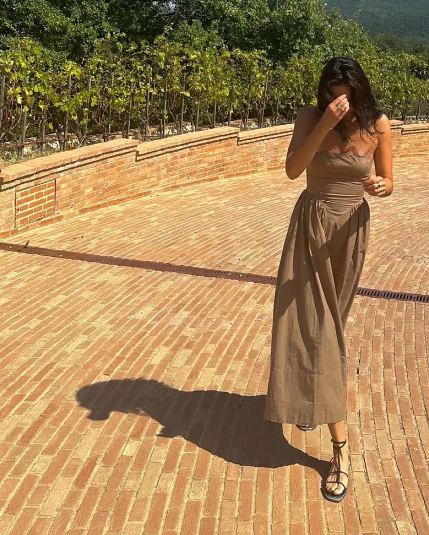 Tan Midi Dress  - Image 2