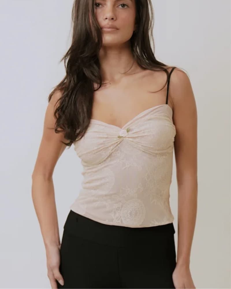 Fait Par Foutch Silvi Lace Cami - Image 1
