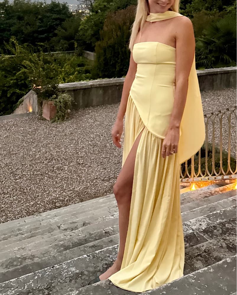 Babyboo Maliyah Maxi Dress in Lemon - Image 4