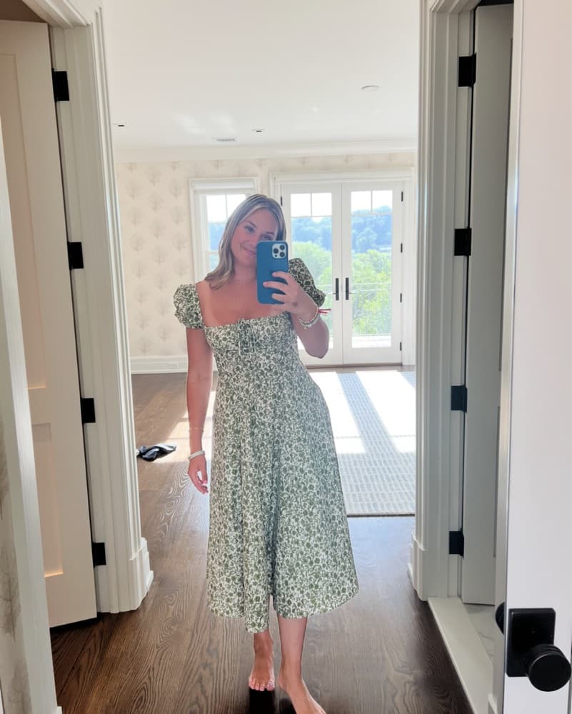 o.p.t Green Floral Dress From Shopbop - Image 1