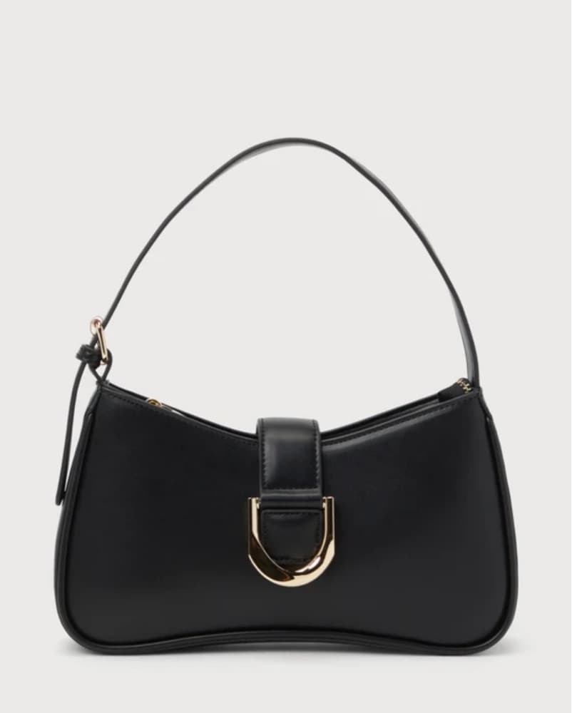 Black Gold Buckle Purse - Image 4