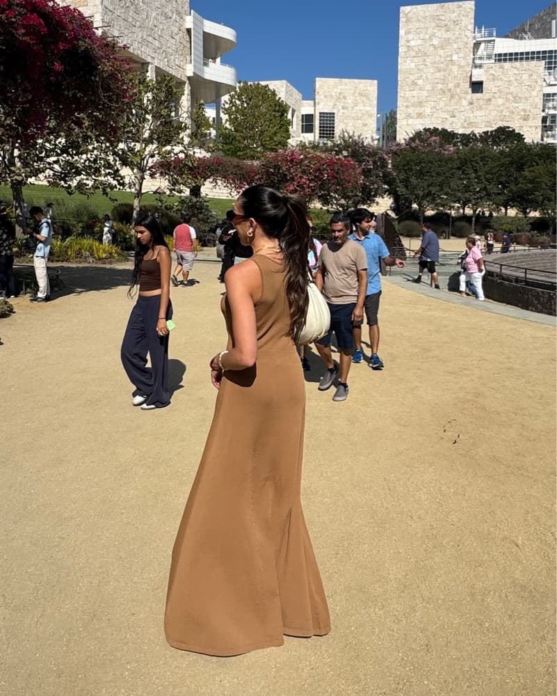 Stunning Camel Maxi Dress - Image 6