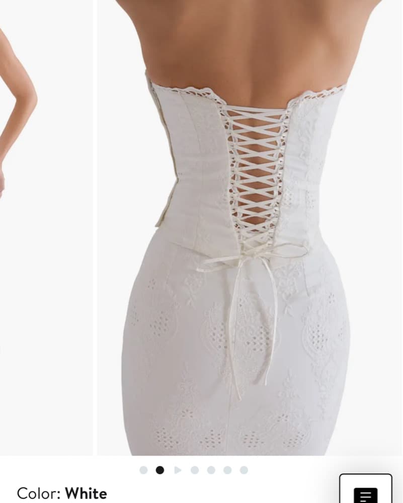 House Of Cb Cotton Corset And skirt Set - Image 2