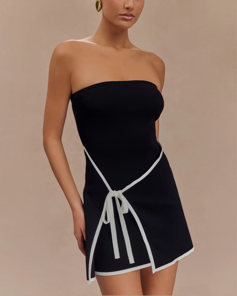 Rain Strapless Knit Mini Dress - Image 1