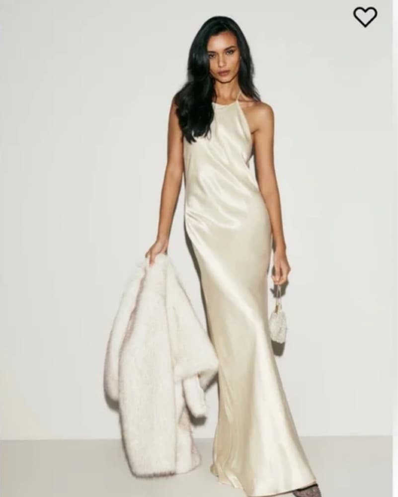 Reformation White Jeany Silk Dress - Image 2