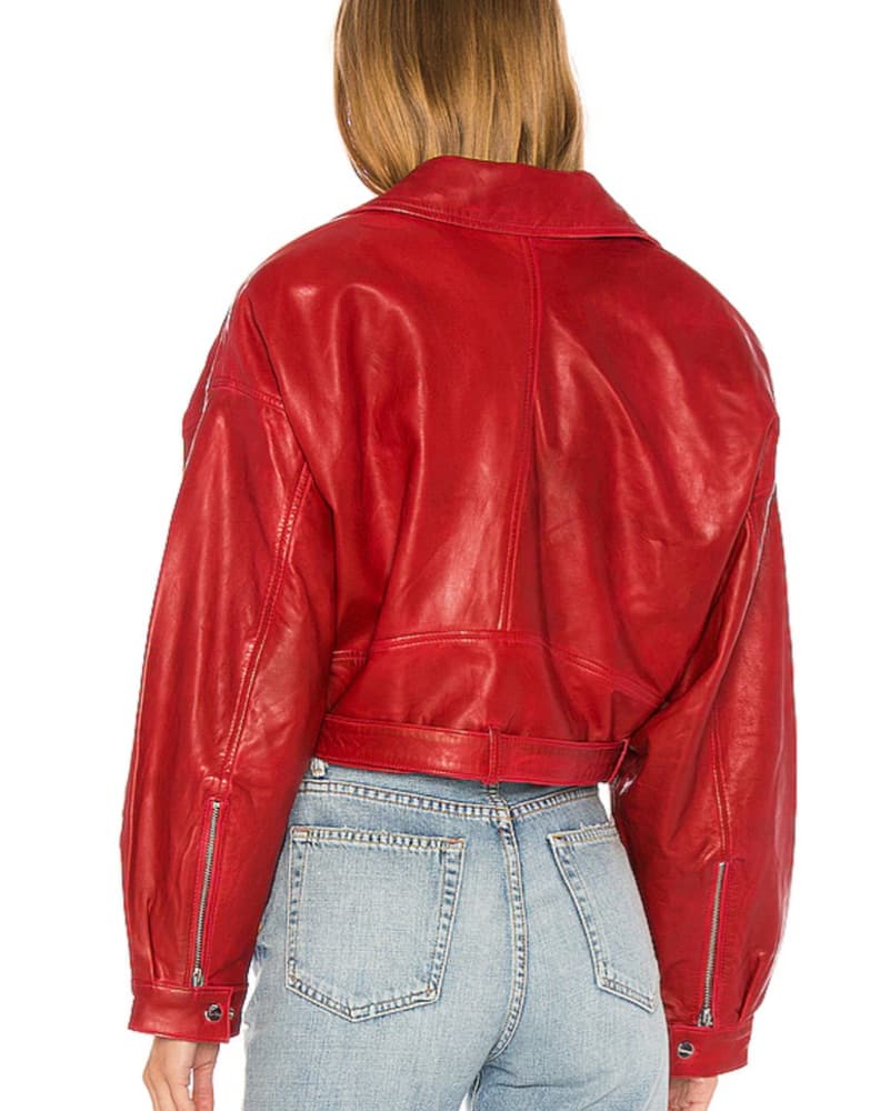Lamarque Dylan 80’s Leather Biker Jacket - Image 3