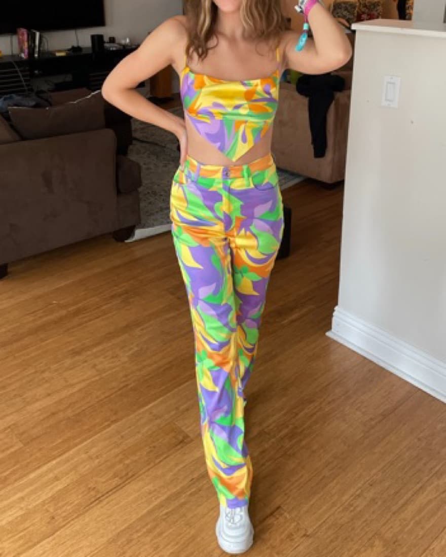 WeWoreWhat colorful matching set - Image 1