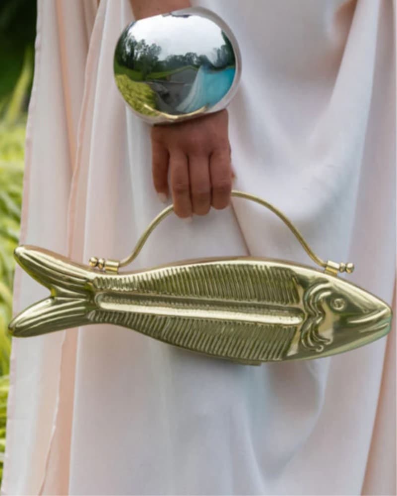 Vin. Fishy Bag - Gold - Image 3