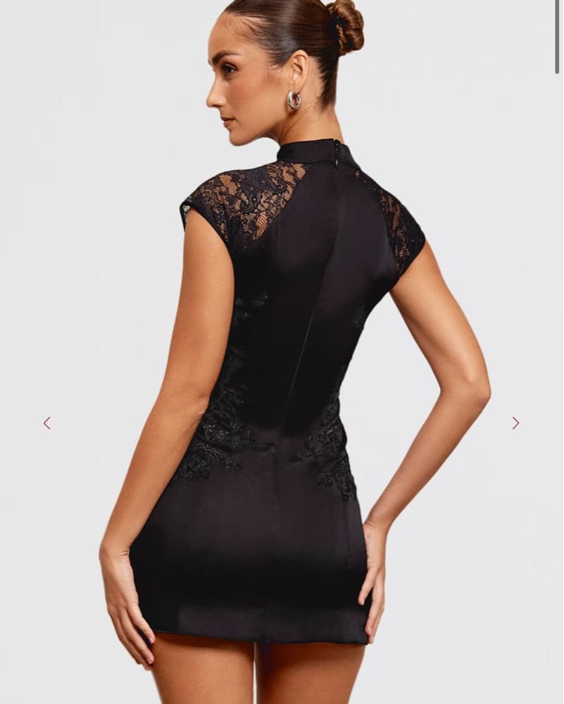 House Of CB Black Mini Dress - Image 4
