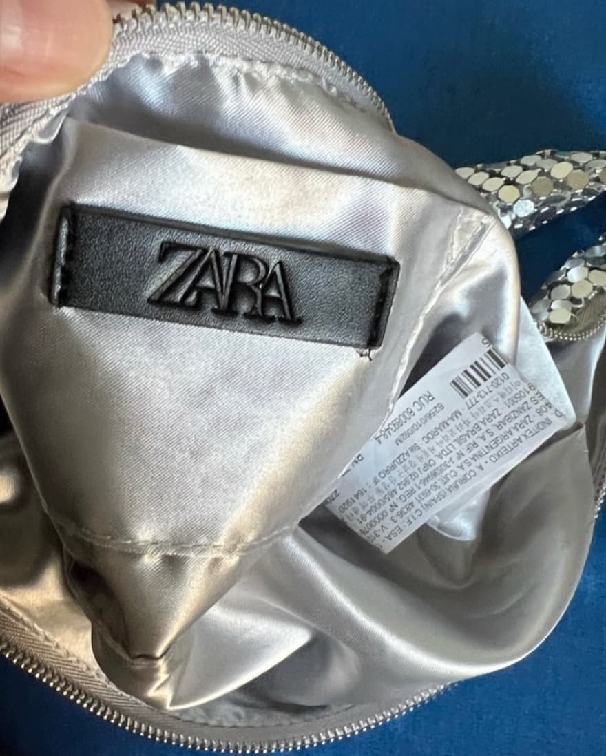 Zara Silver Disco Purse - Image 3