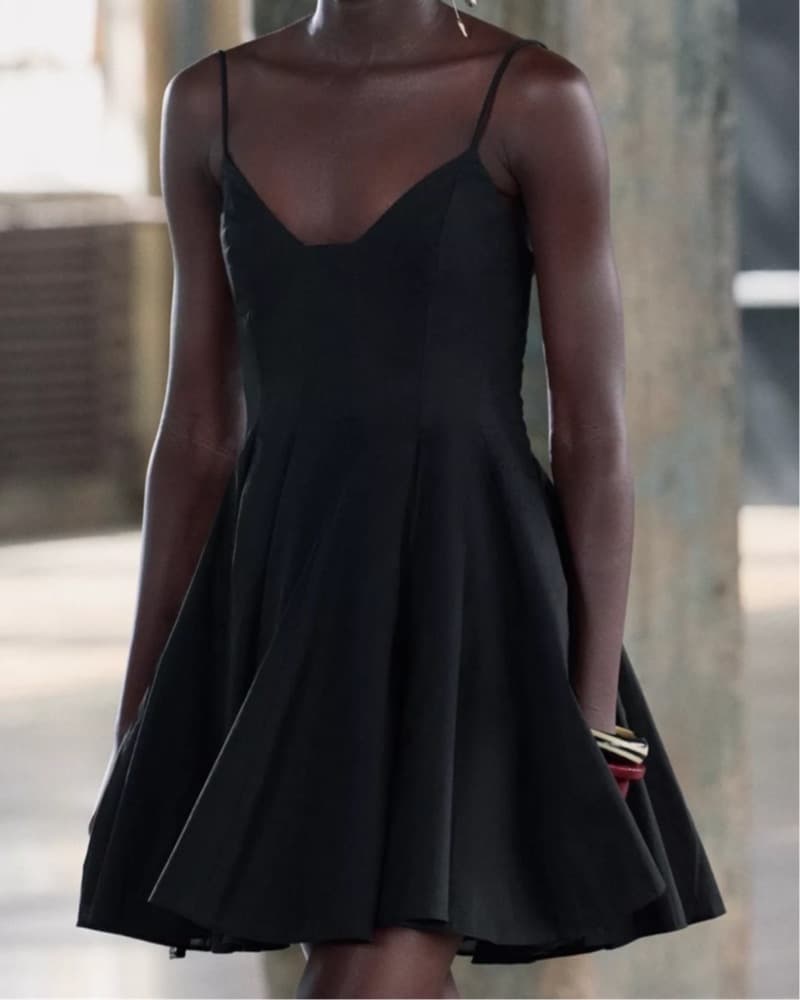 Zara Short Poplin Dress - Image 4