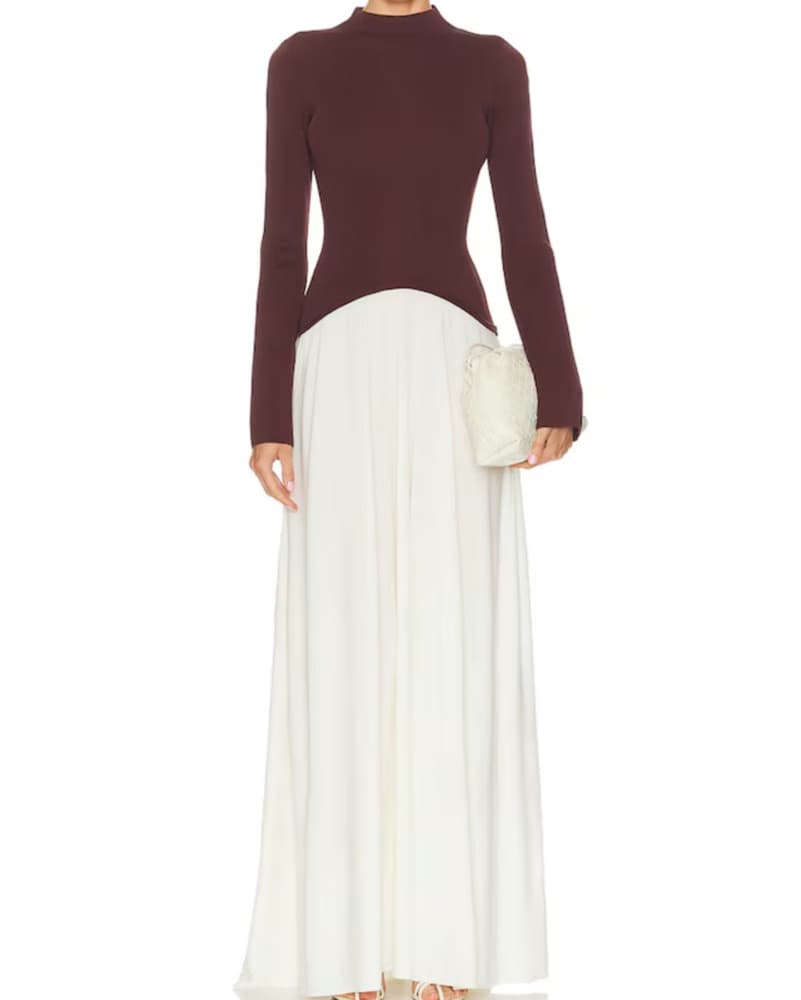 Solid & Striped Soglio Dress In Raisin - Image 2