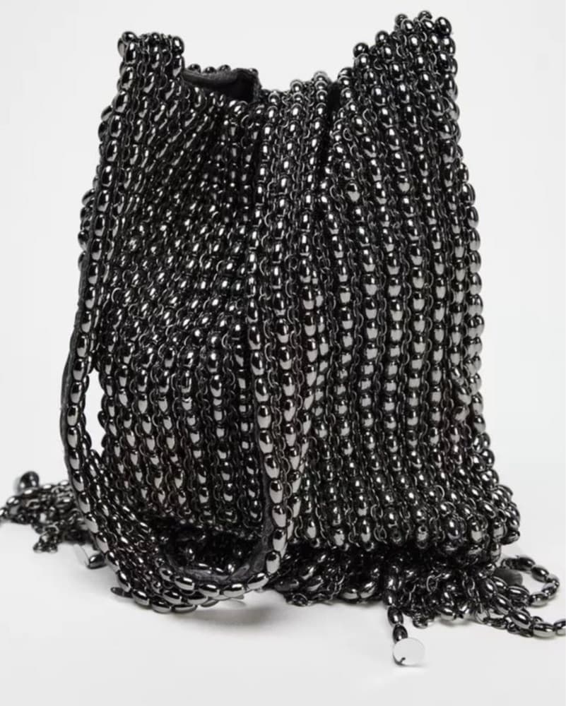 METAL APPLIQUÉ SHOULDER BAG - Image 3
