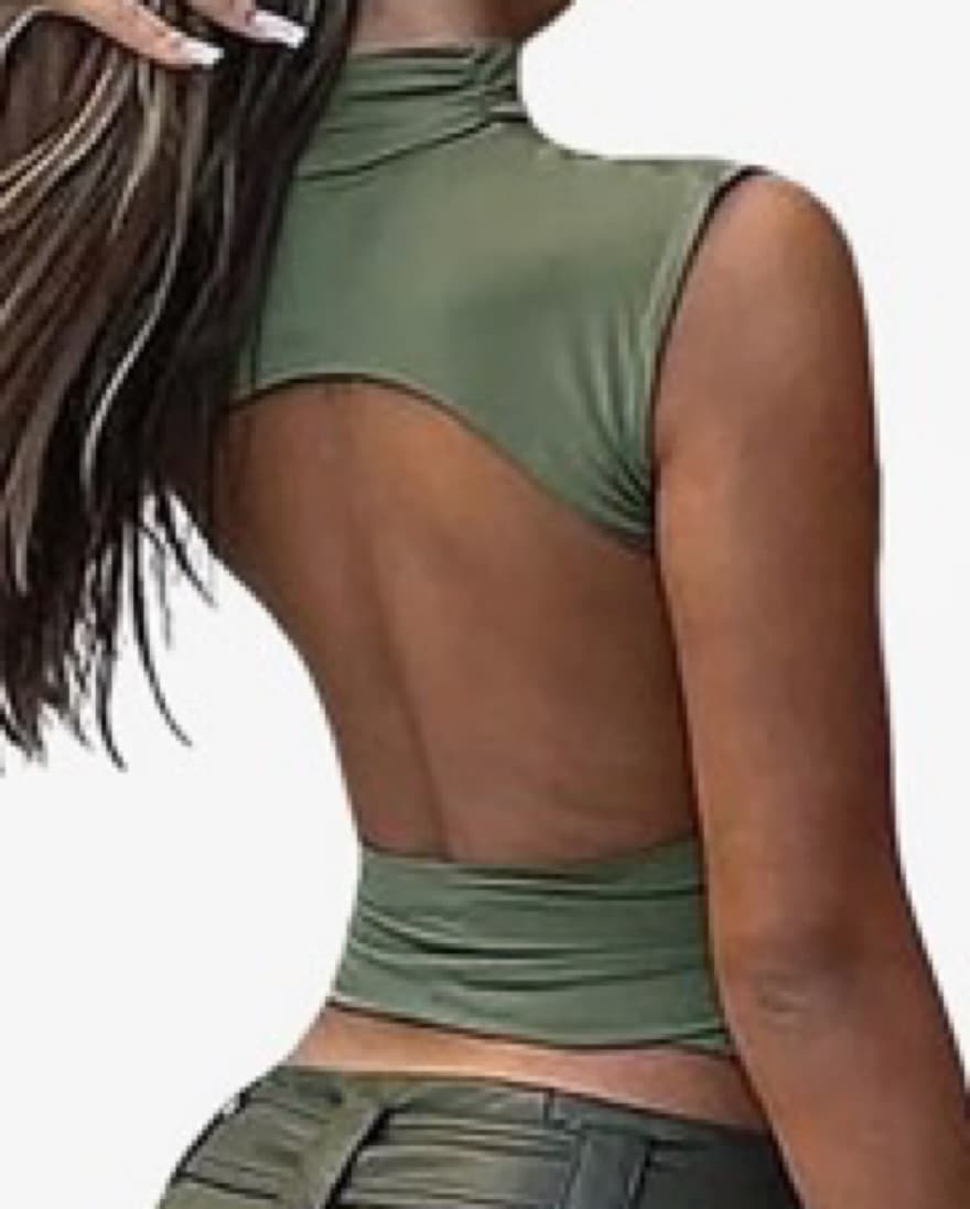 Y2k Backless Going Out Top - Image 1