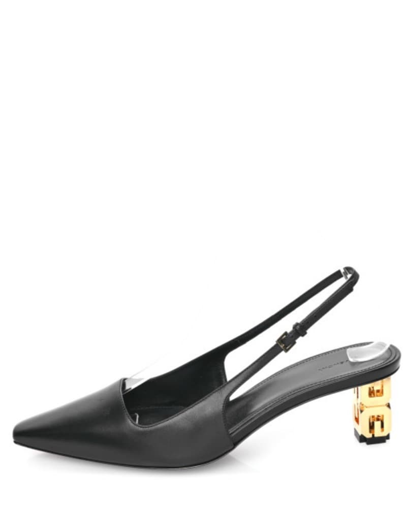 Givenchy Calfskin Leather Kitten Heels - Image 2