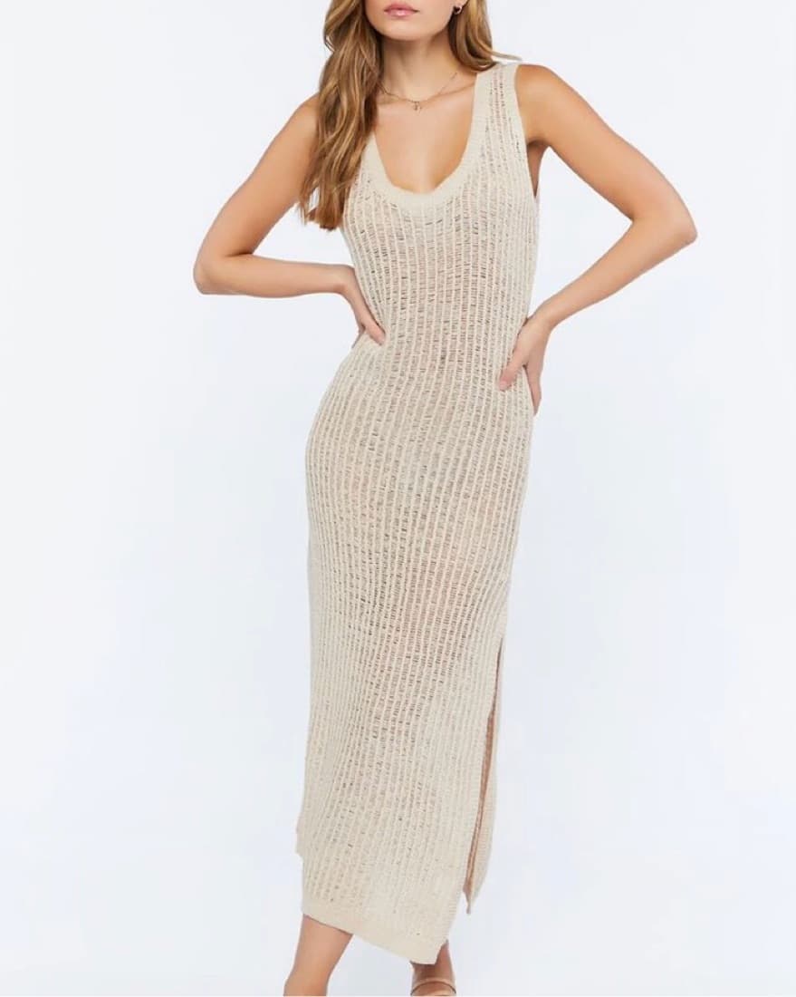 Crochet Maxi Dress - Image 1
