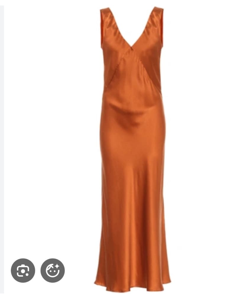 Asceno Bordeaux Silk Slip Dress  - Image 2