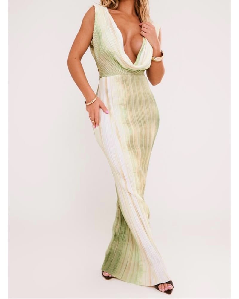 Maxi Pleated Dress - Image 1
