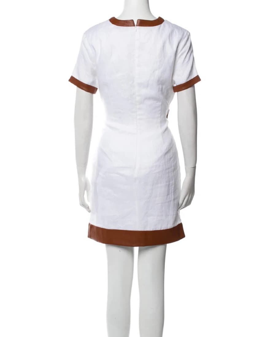 Staud linen Cutout Bodycon Dress - Image 2