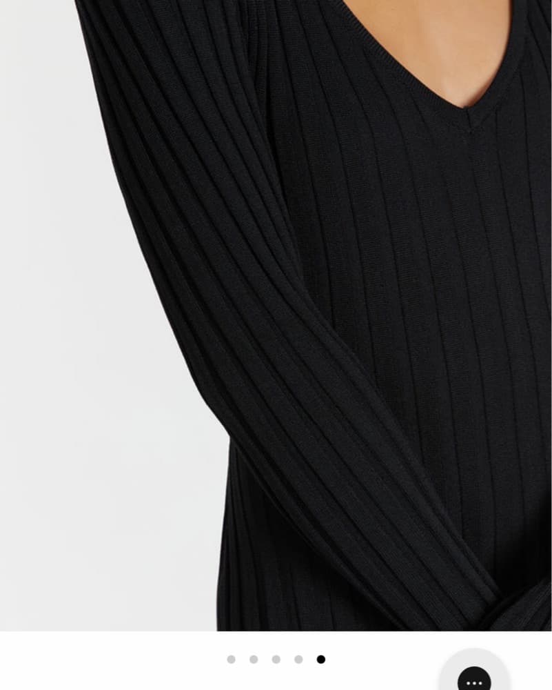 Dissh Reign Black Knit Midi Dress - Image 3