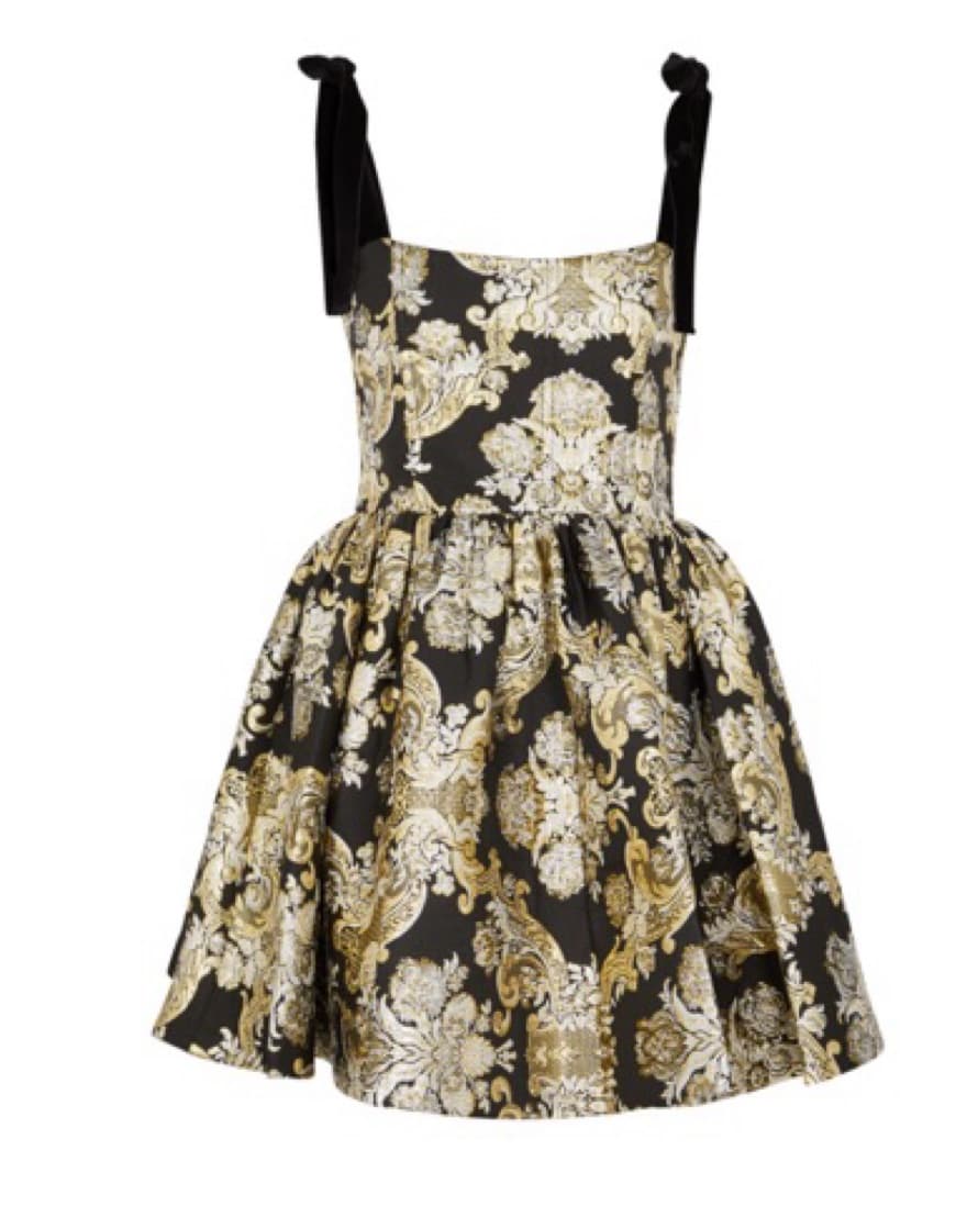 Alice + Olivia black and gold dress - Image 2