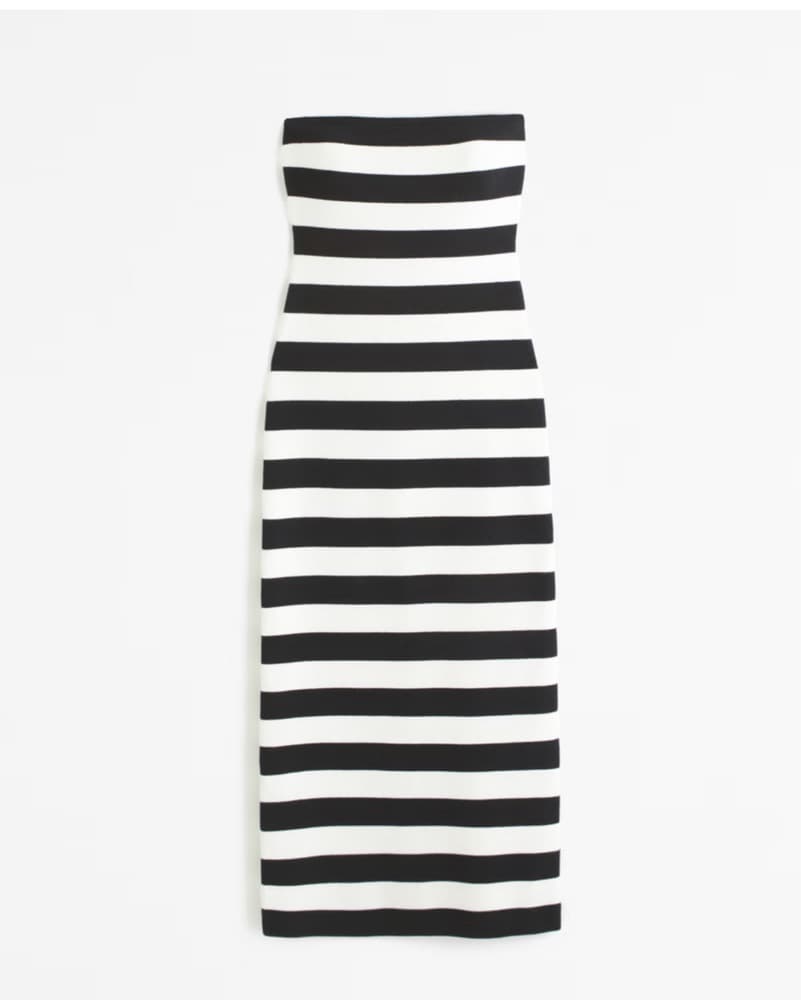 A&F Strapless Striped Sweater Dress - Image 3