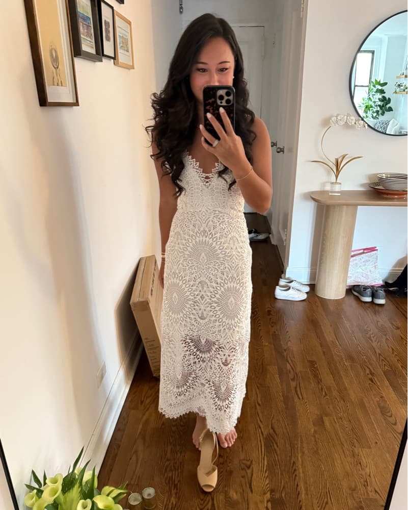 Marissa Webb Dillon Lace Midi Dress XS - Image 1