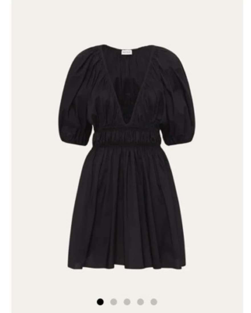Matteau Black Plunge Mini Dress - Image 6