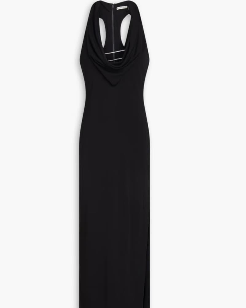 Alice and Olivia Crystal Draped Jersey - Image 1