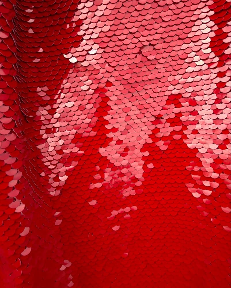 Le Superbe Red Sequin Slip Dress  - Image 5