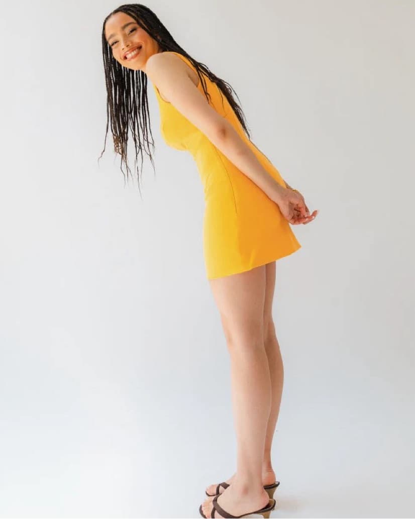 yellow Mini Dress  - Image 3