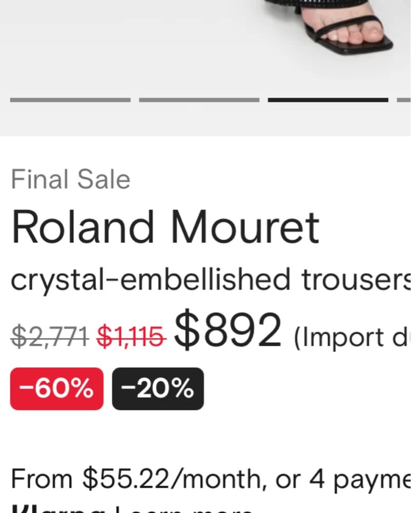 Roland Mouret Crystal Pants - Image 4