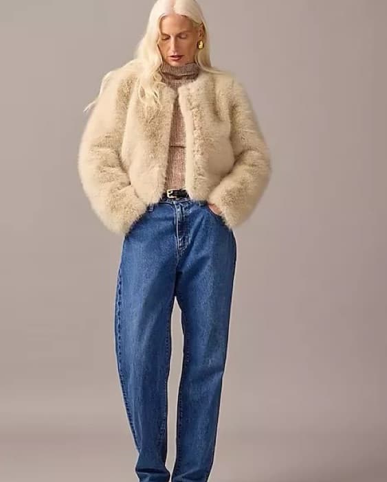 JCrew Louisa Lady Faux Fur Jacket - Image 2