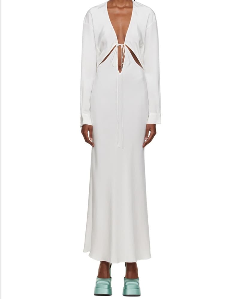 White Bridal Christopher Esber Dress - Image 1