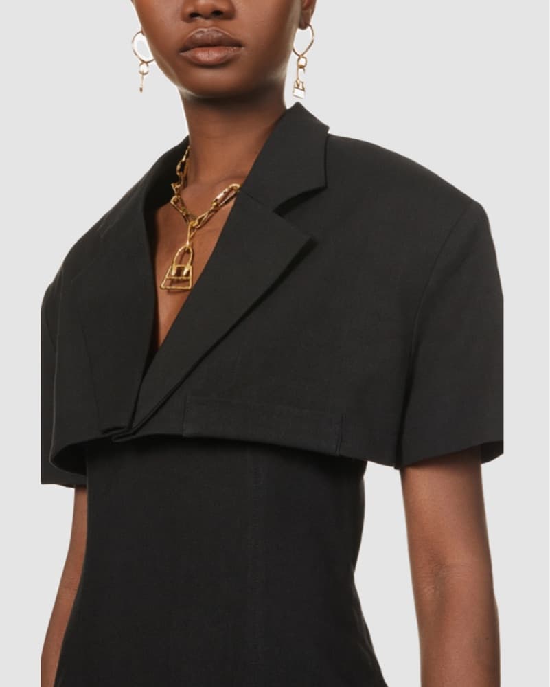 Jacquemus Black Mini Dress - Image 4