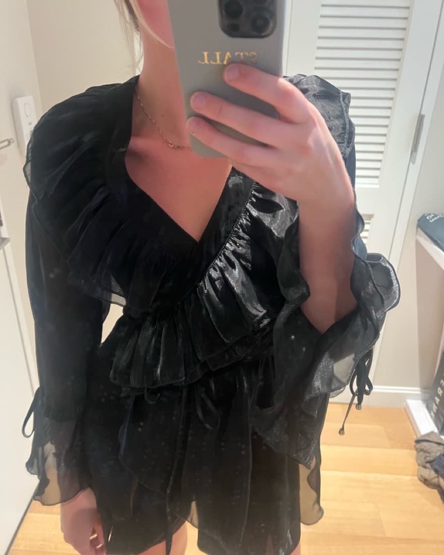 Ruffle Wrap Top - Image 2