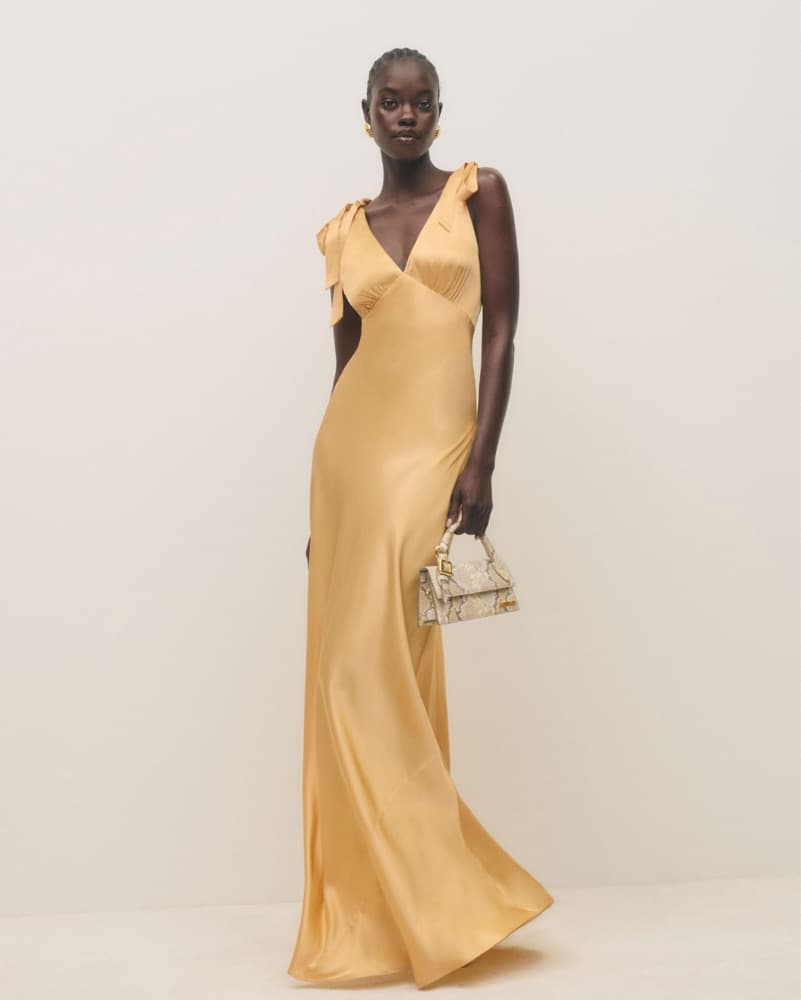 Elegant Yellow Maxi Dress - Image 1