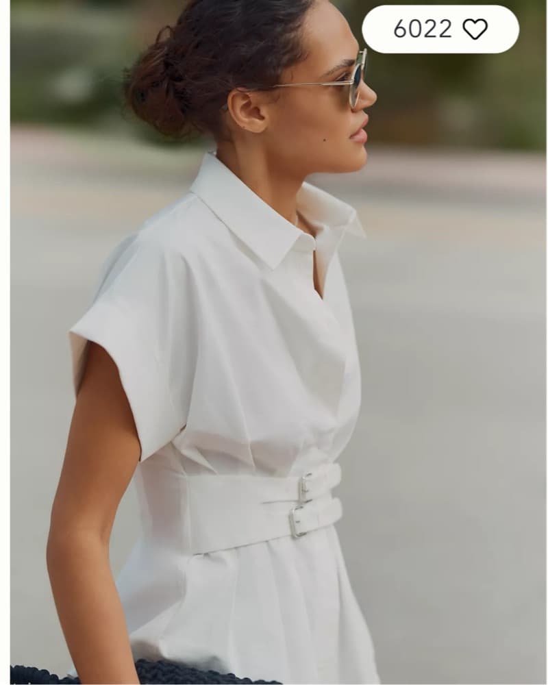 Anthro Tobie Pleated Blouse - Image 2