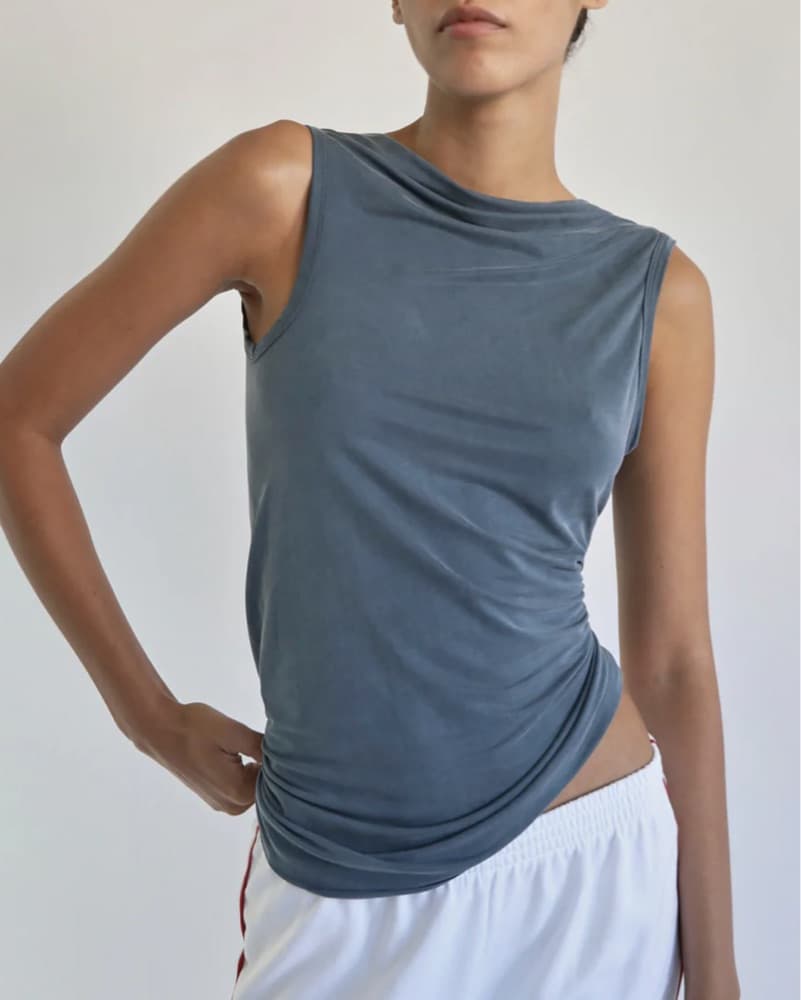 Paloma Wool Twist Back Duli Blue Top - Image 2