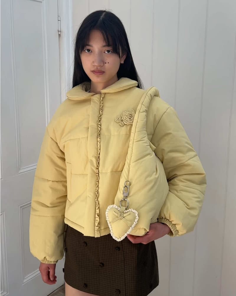 My Mum Made It PUFFER JACKET - BUTTERNUT - Image 1