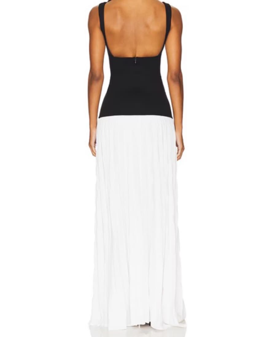 White & Black Drop Waist Dresso - Image 2