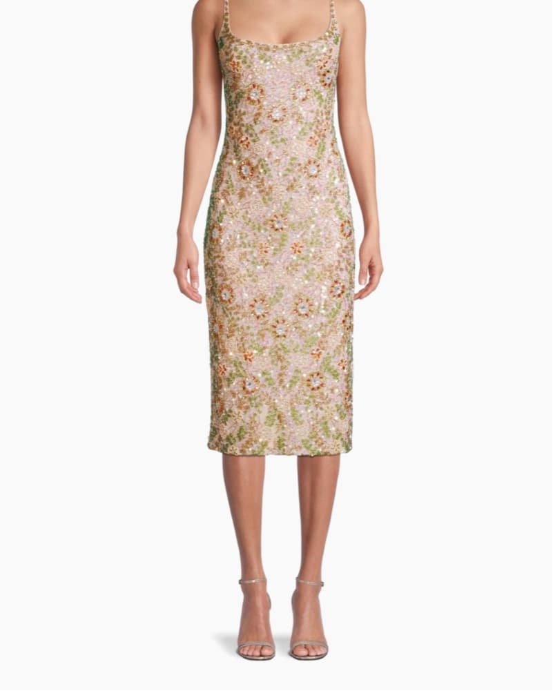 Mac Duggal Beaded Midi Dress - Image 1