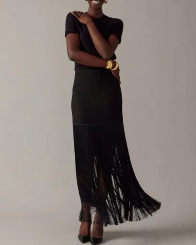 J Crew Collection Fringe Skirt - Image 4