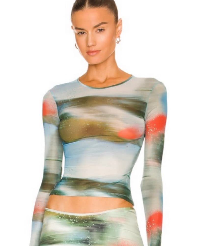 Miaou Power Mesh Long Sleeve Tee - Image 1