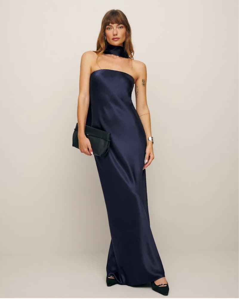 Reformation Oren Silk Dress - Image 3