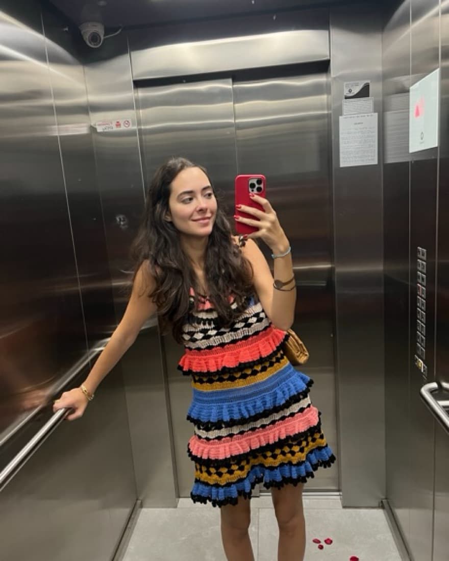 Vibrant Crochet Zimmermann Dress - Image 2