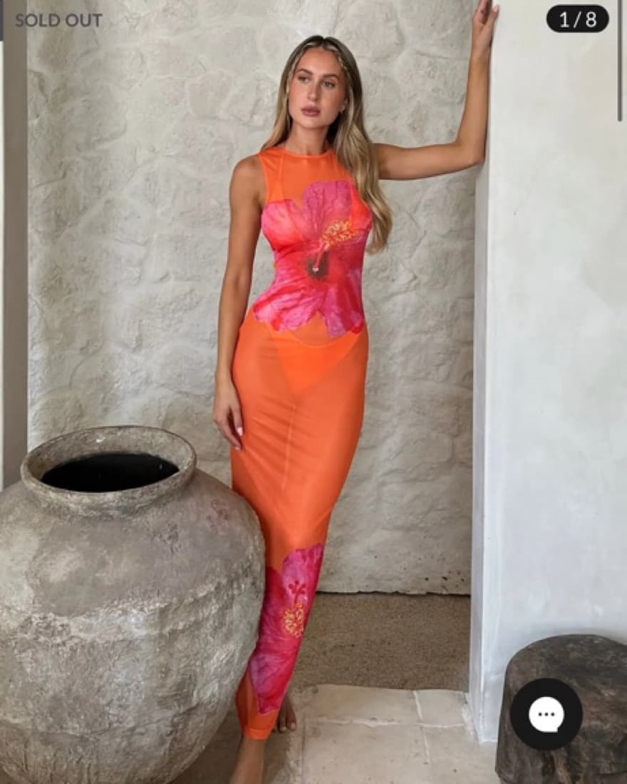 Floral Three Piece Maxi Dress - Image 2