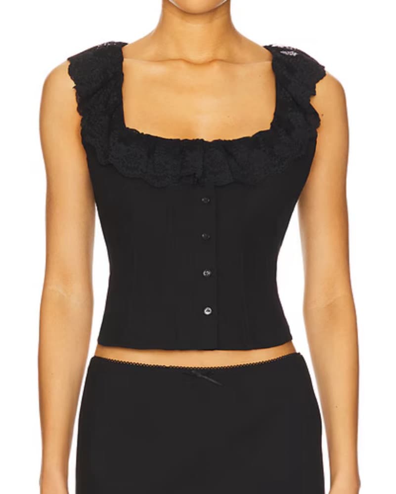 Guizio Paloma Lace Top - Image 1