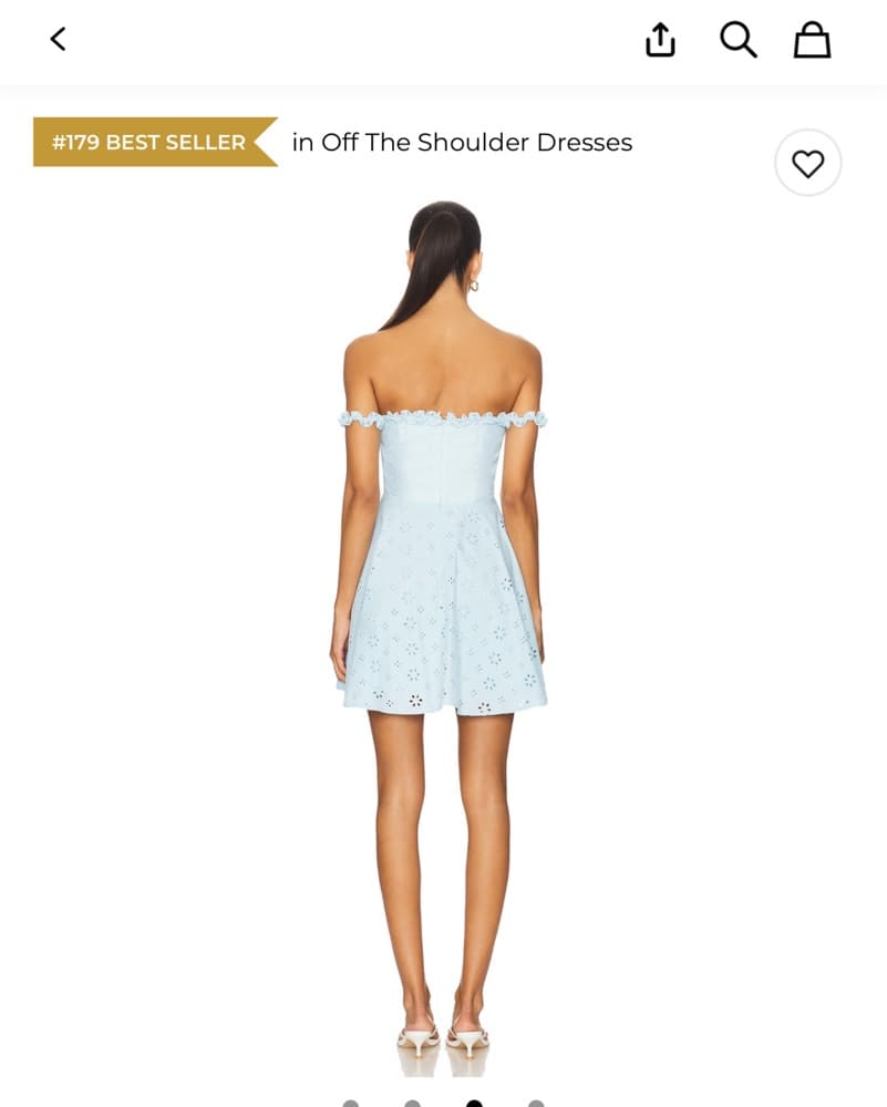 Cassia Mini Dress In Baby Blue - Image 2